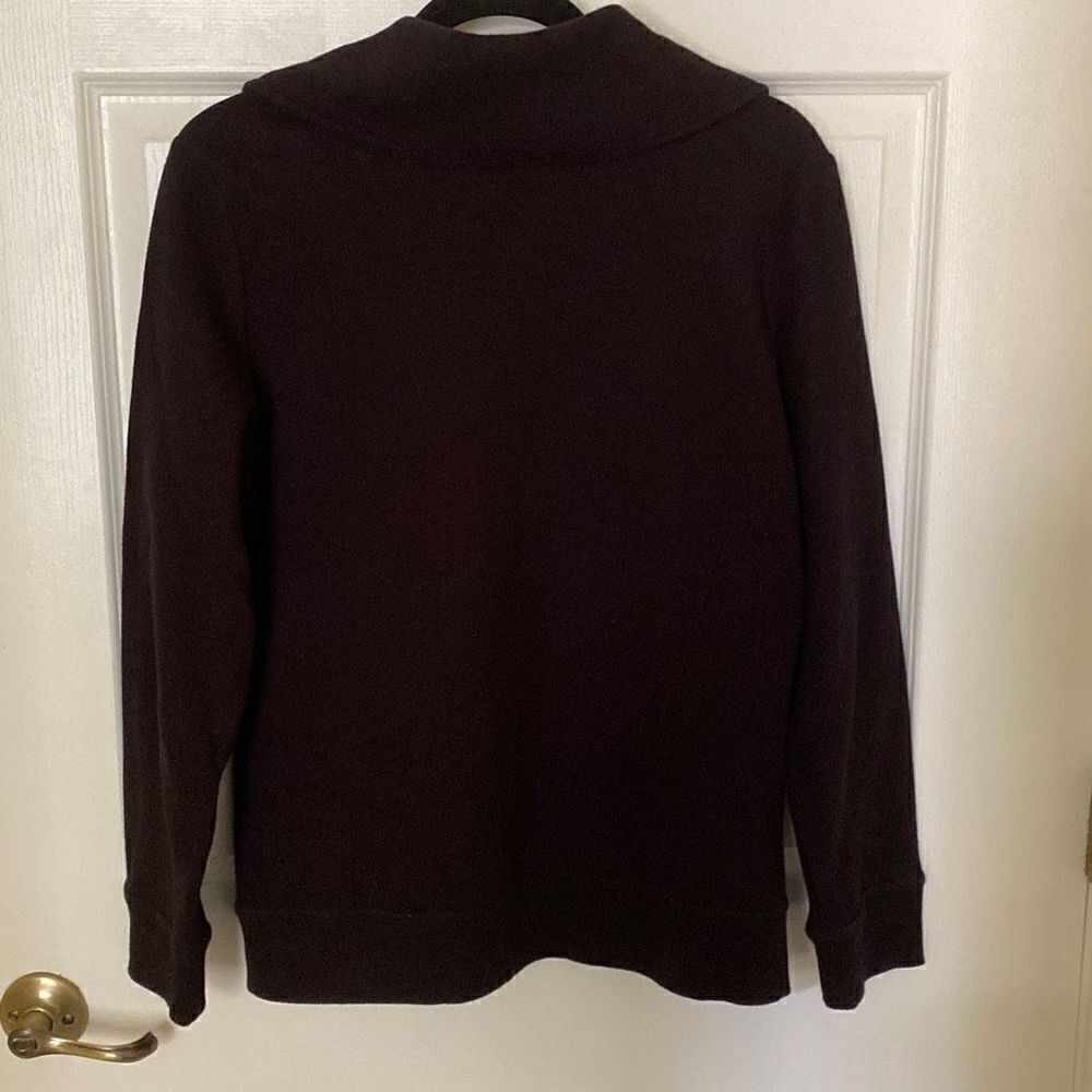 Karen Scott Sport Black Zip-up Jacket, Size Medium - Picture 5 of 6